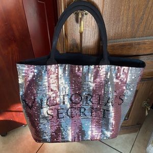 ♥️ Victoria’s Secret Large Sequined Tote Bag